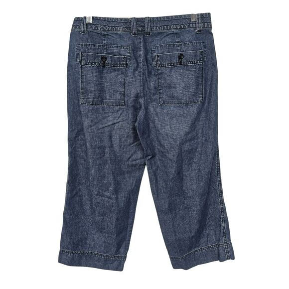 Gap Jean Capri Women 6 Culottes Drawstring Minimalist Simple Modern Capsule Y2K - Picture 3 of 6